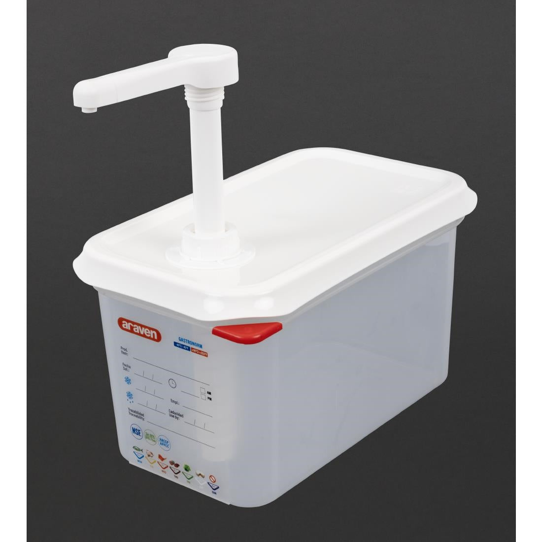 Distributeur de sauce à pompe Araven GN 1/4 — FR177