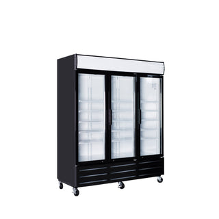Réfrigérateur professionnel 3 portes en verre