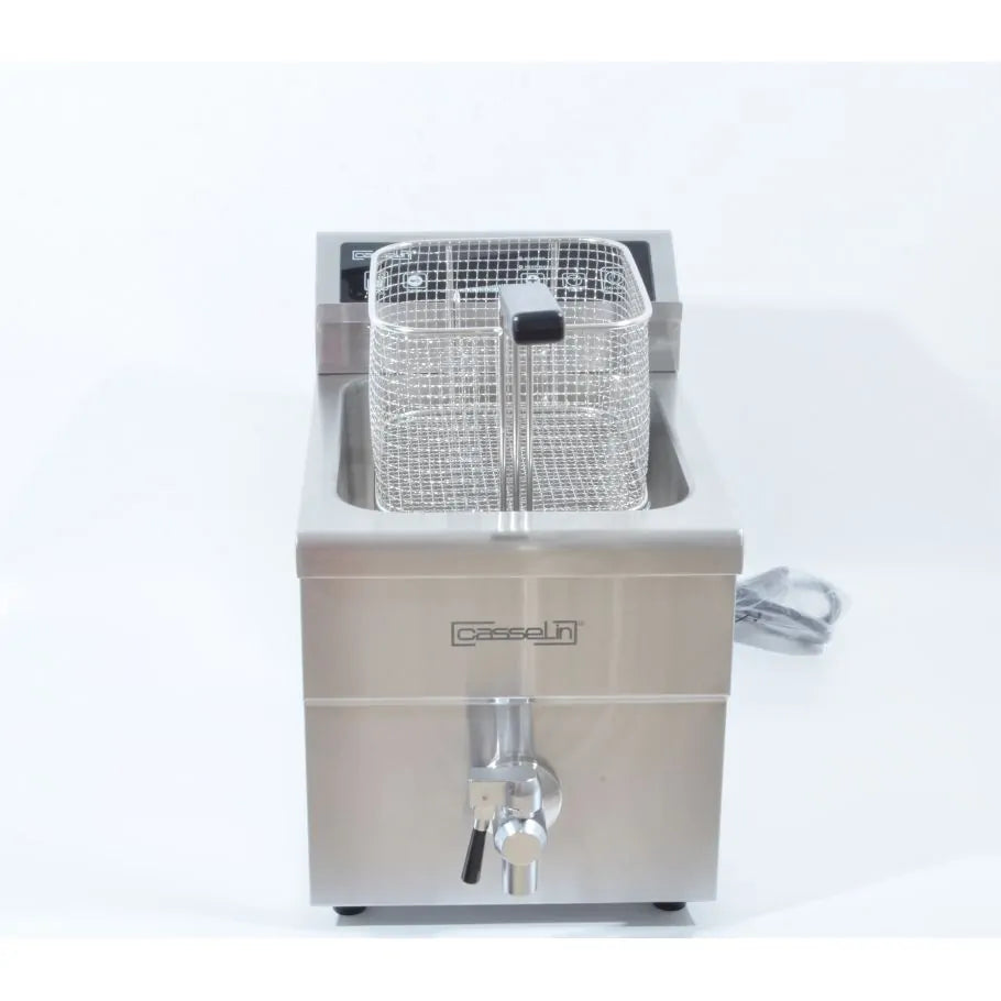 Friteuse à induction avec vanne de vidange 8 litres
