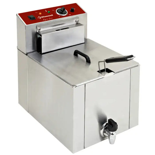 Friteuse de table électrique S-POWER 12 litres + robinet