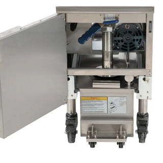 Elektrische frituurpan met automatische lift en filter, 22 liter, 17 kW 