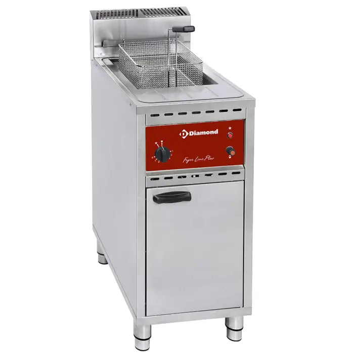 Friteuse gaz 1 cuve 16 lit. sur meuble FSM-16G/C - Friteuse