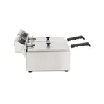 Friteuse électrique professionnelle DynaSteel – 2 x 10 L – 6000 W – 230 V