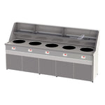 Friteuse gaz - Type Santana - Cuves rondes -5 cuves rondes