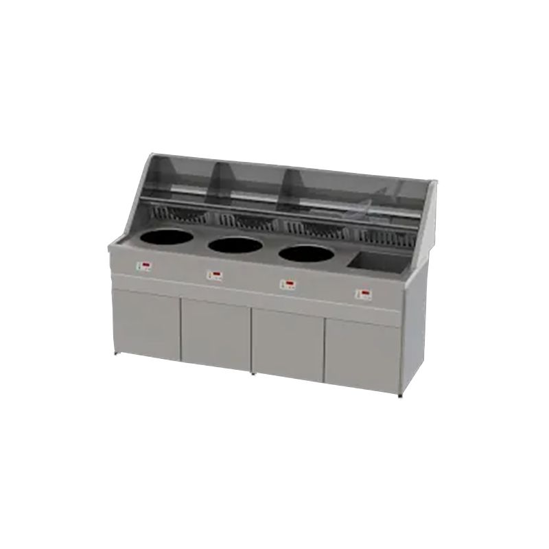 Friteuse gaz - Type Santana -3 cuves rondes et 1 cuve carrée FGS3CN
