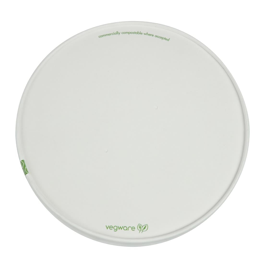 Couvercles à trous en carton doublé PLA série 185 Vegware (lot de 300) — FS179