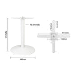 Pied de table en fonte Bolero blanc — FT029