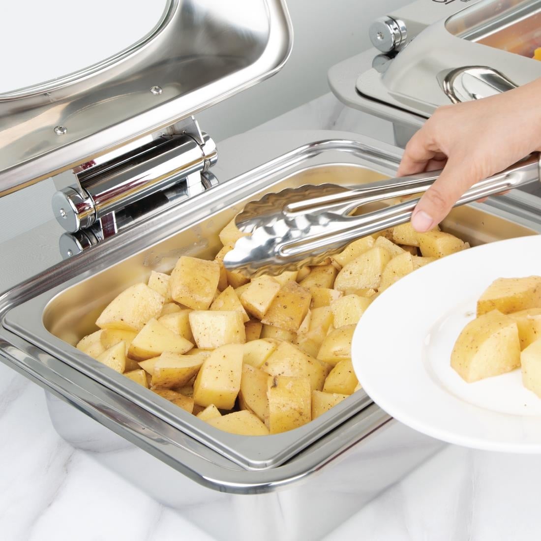 Ensemble chafing dish induction Olympia GN 1/2 avec support — SA649