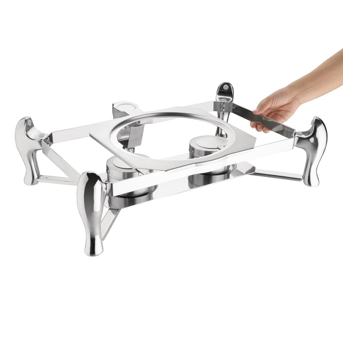 Support pour chafing dish induction avec couvercle en verre GN 1/1 Olympia — FT039