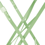 Table de terrasse carrée pliante en acier Bolero vert clair 600 mm — FT271