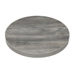 Plateau de table rond pré-percé en mélamine Bolero gris 600 mm — FT292