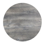 Plateau de table rond pré-percé en mélamine Bolero gris 600 mm — FT292