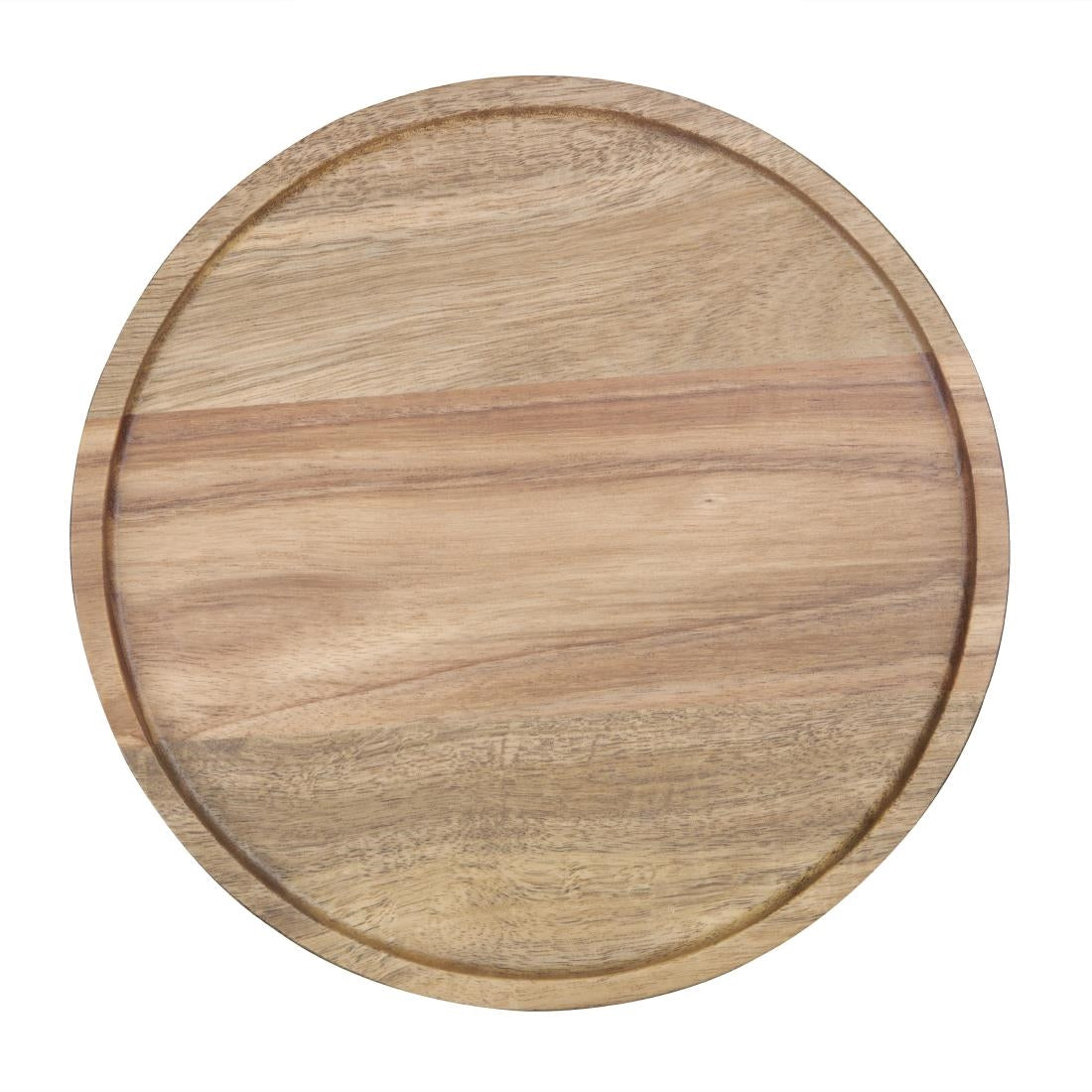 Assiette ronde en acacia Olympia 200mm — FT611