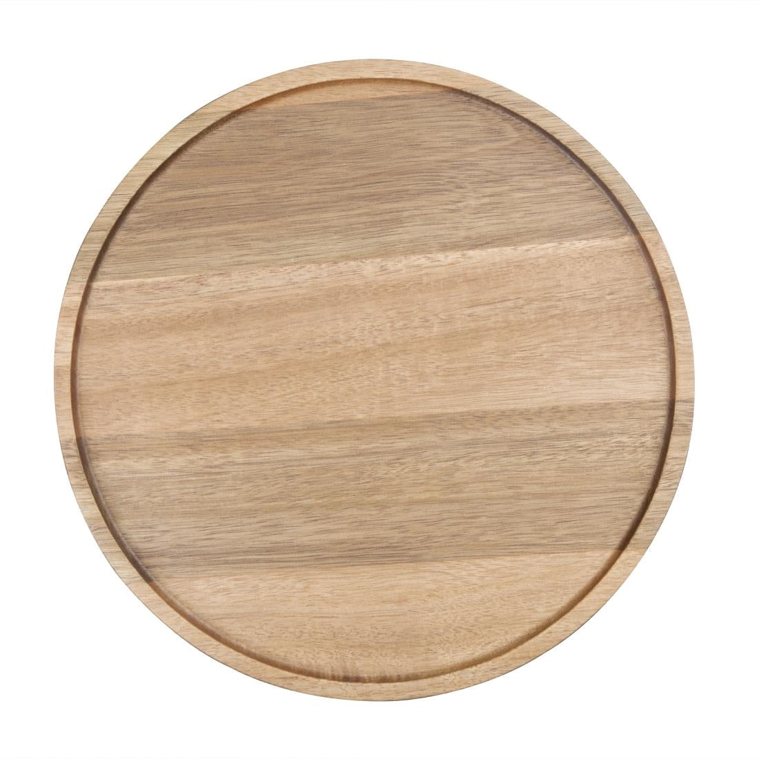 Assiette ronde en acacia Olympia 250mm — FT612