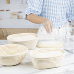 Panier de fermentation ovale en rotin Vogue 250x150x80mm — FT838