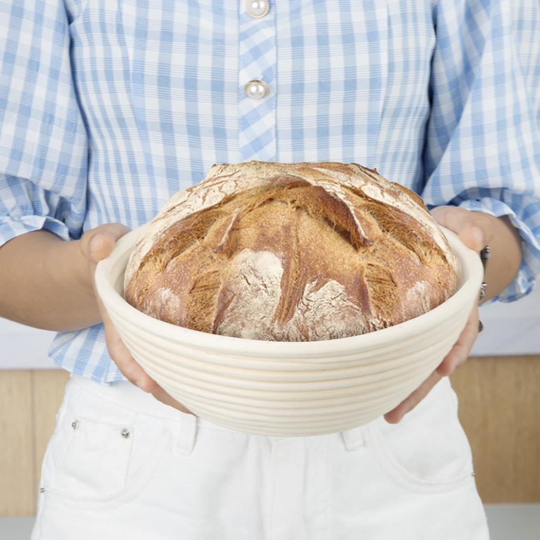 Panier de fermentation rond en rotin Vogue 220x80mm — FT839