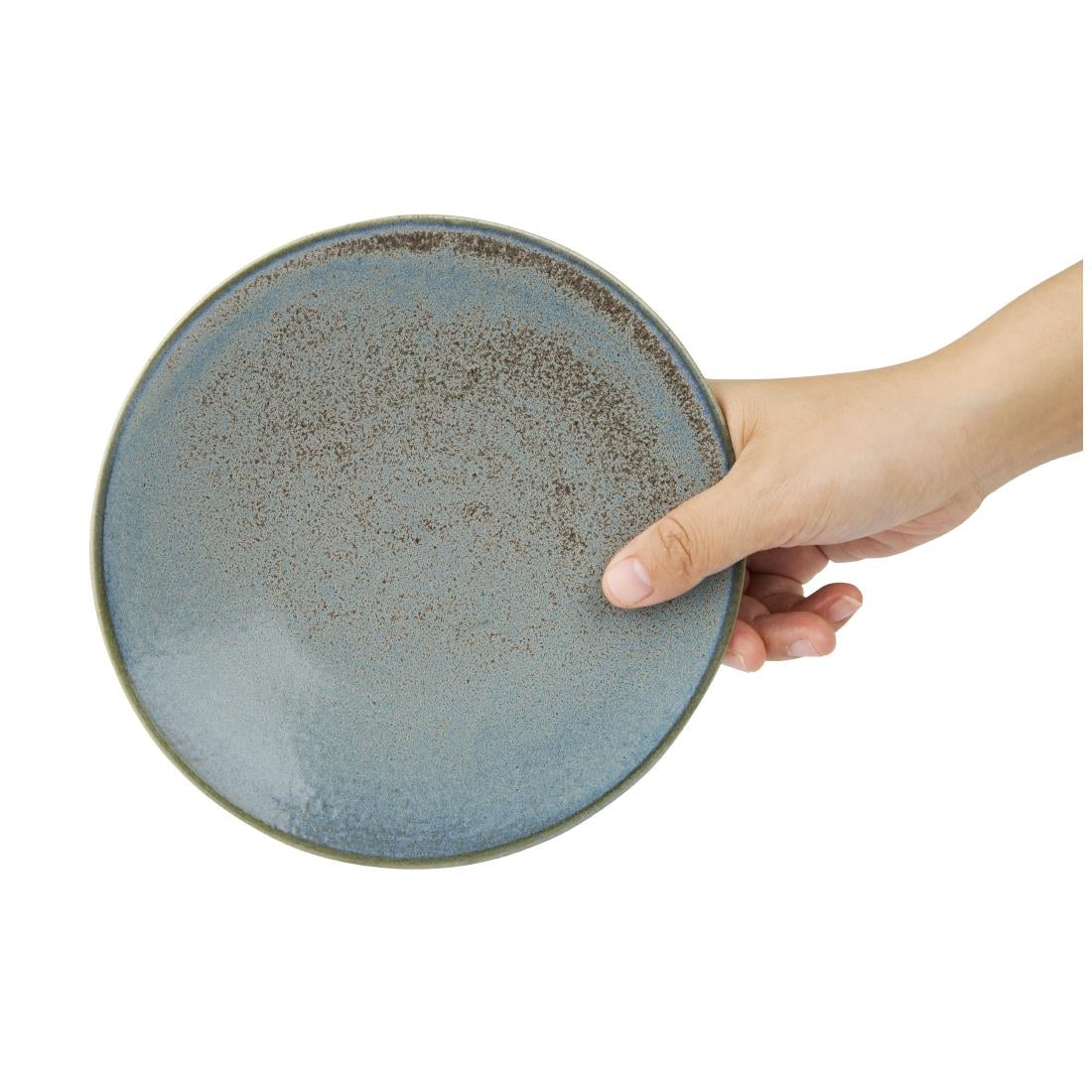 Assiettes Plates Olympia Ember Blue 180mm (lot de 6) — FU172