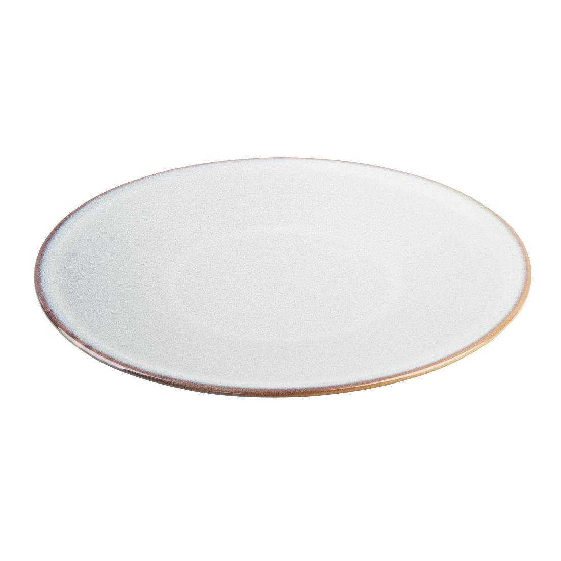 Assiettes Plates Olympia Drift Gris Uni 280mm (lot de 4) — FU187