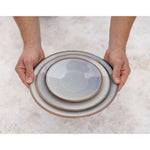 Assiettes Plates Olympia Drift Gris Uni 280mm (lot de 4) — FU187
