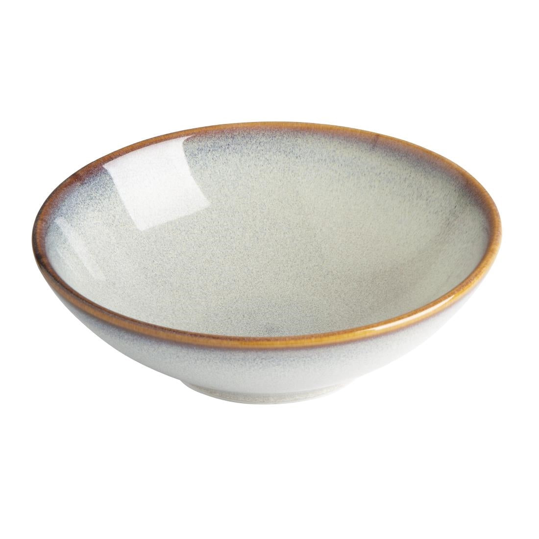 Bols évasés Olympia Drift gris uni 155mm (lot de 6) — FU192