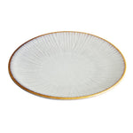 Assiettes Plates Olympia Drift En Relief Gris 180mm (lot de 6) — FU196