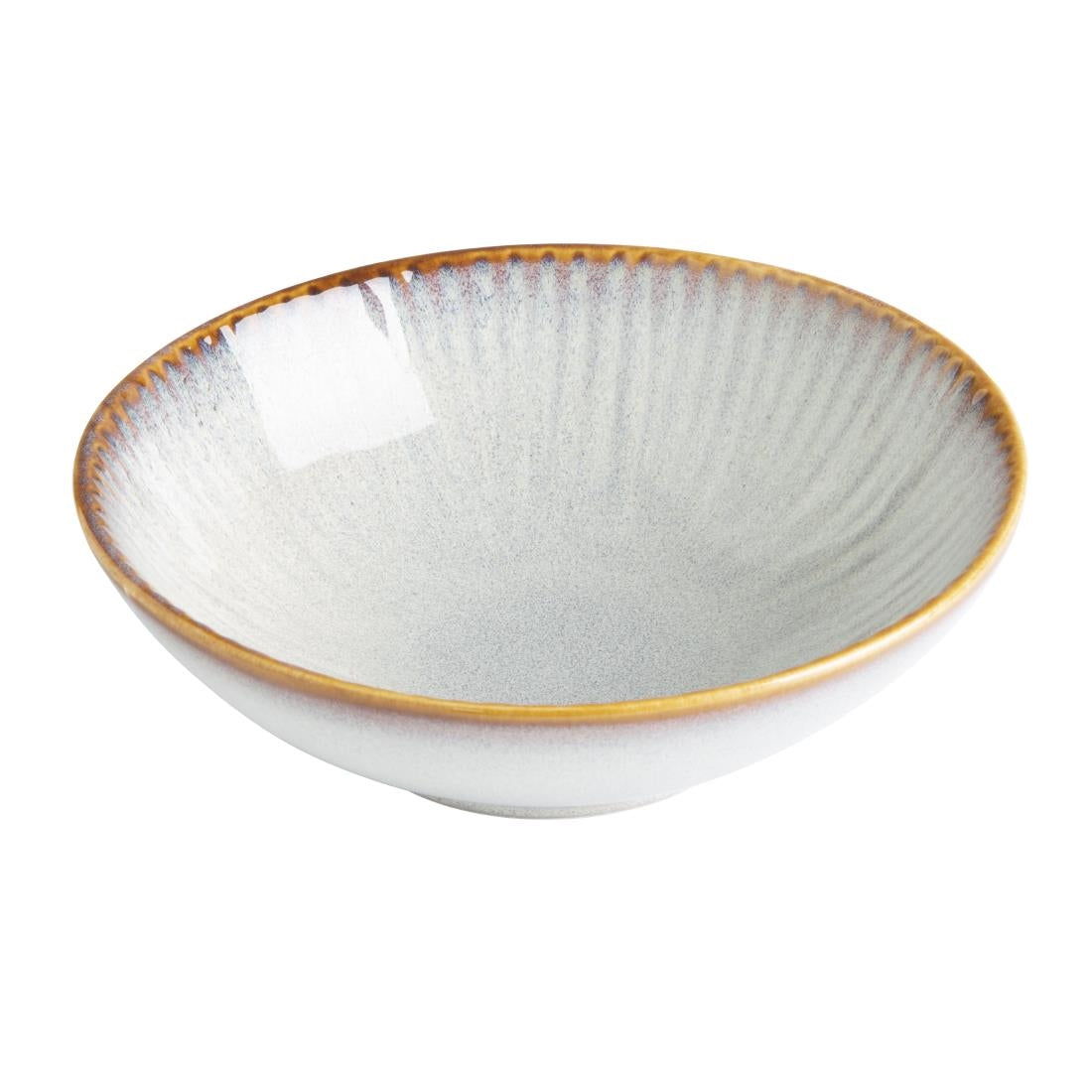 Bols Évasés Olympia Drift En Relief Gris 155mm (lot de 6) — FU199