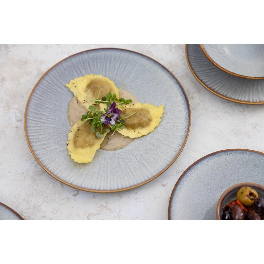 Pots À Sauce Olympia Drift Gris Uni 78mm (lot de 8) — FU193