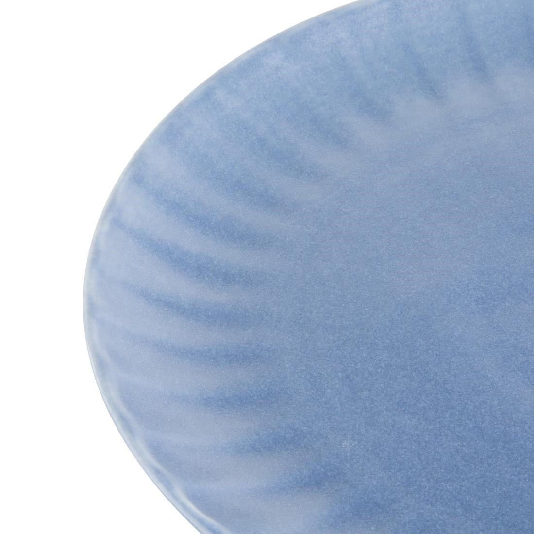 Assiettes plates Olympia Corallite bleues 280 mm (lot de 6) — FU200