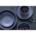 Assiettes plates Olympia Corallite bleues 280 mm (lot de 6) — FU200