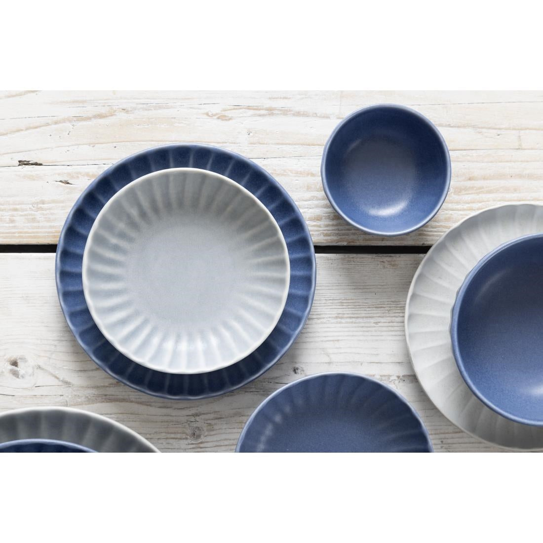 Bols profonds Olympia Corallite bleus 105x55mm (lot de 12) — FU204