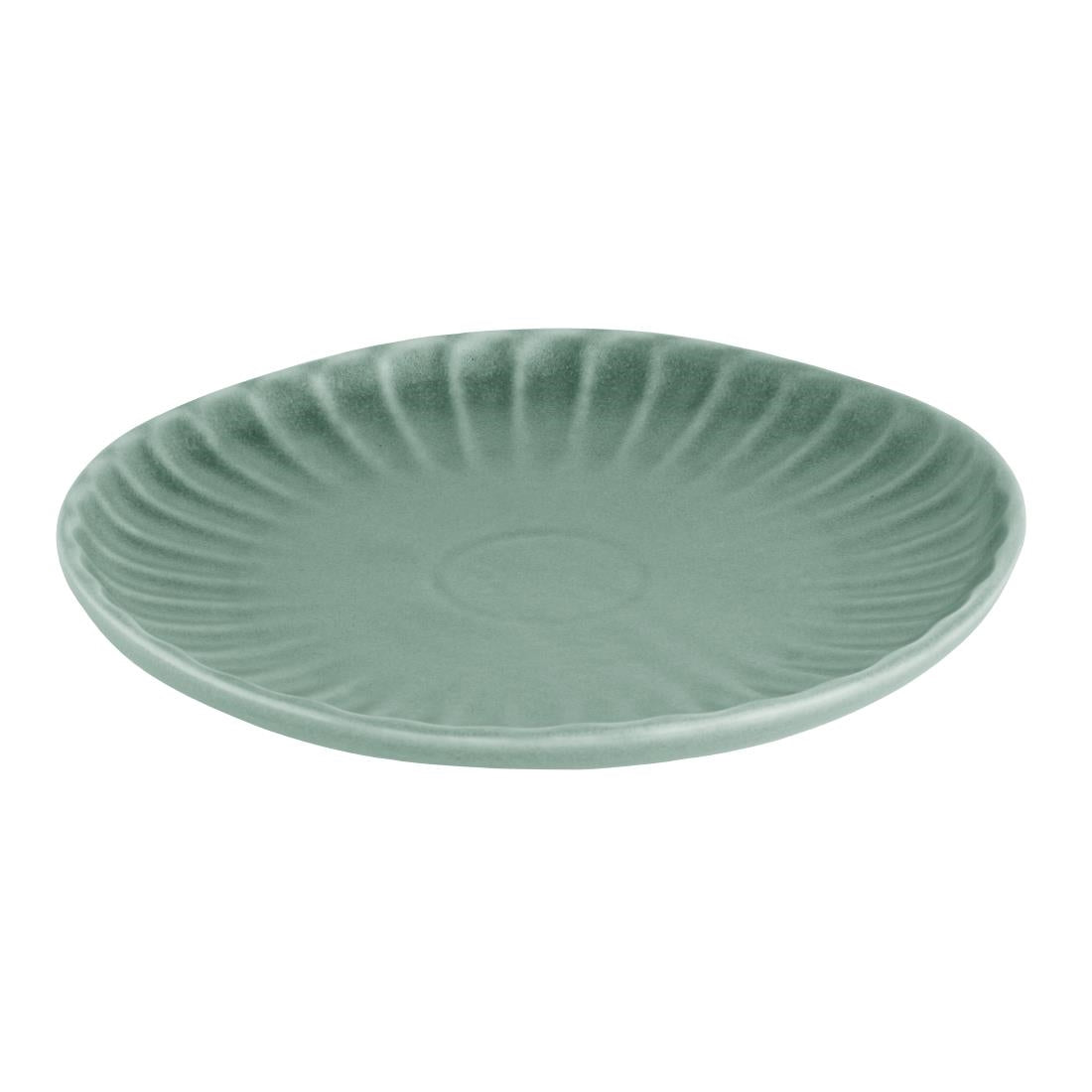 Assiettes plates Olympia Corallite vertes 280 mm (lot de 6) — FU206