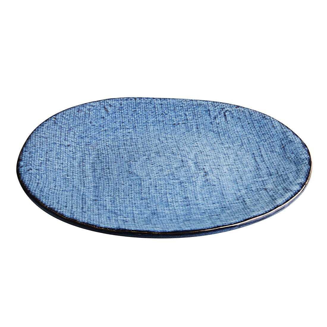 Assiettes plates Olympia Denim Blue 285mm (lot de 4) — FU222