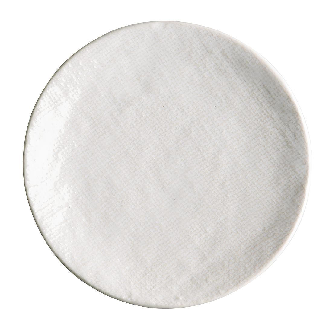 Assiettes plates Olympia Denim White 180mm (lot de 6) — FU225