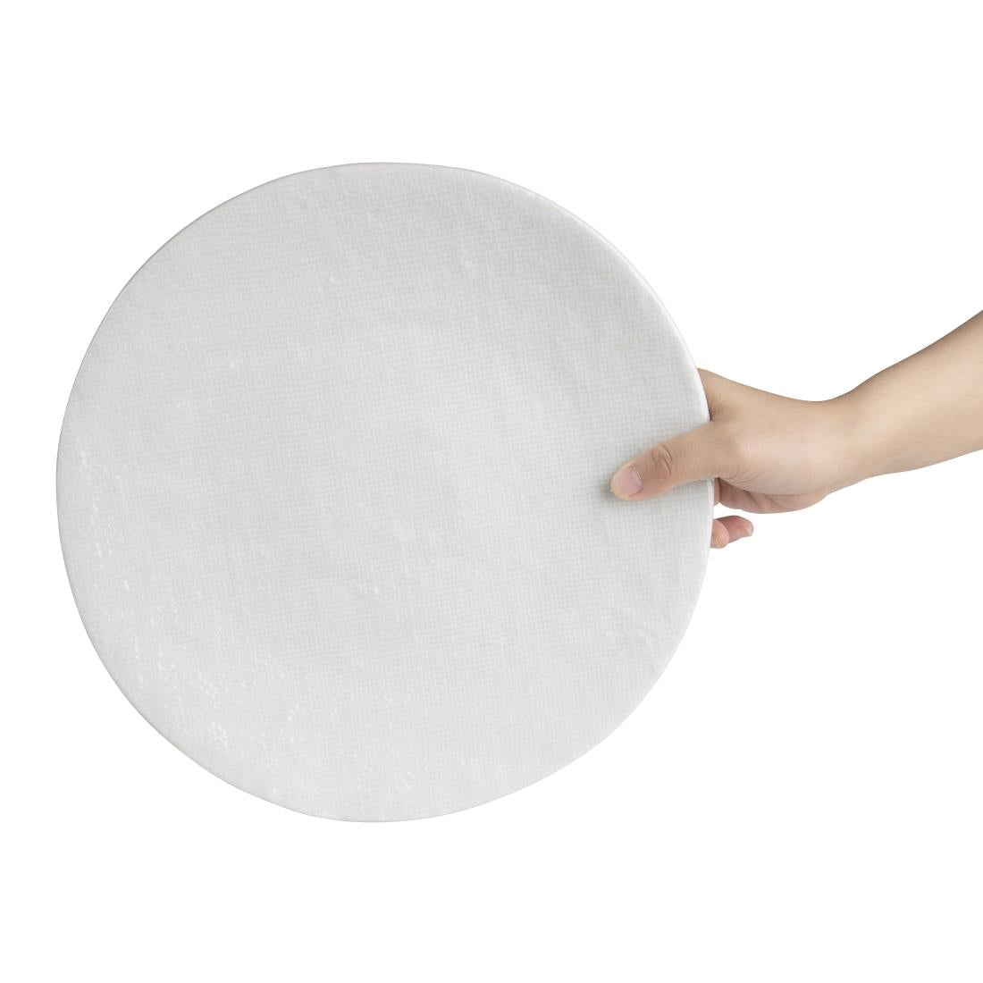 Assiettes plates Olympia Denim White 285mm (lot de 4) — FU227