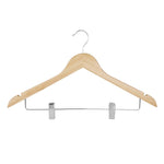 Cintres en bois avec pinces pantalon Bolero (lot de 10) — FU396