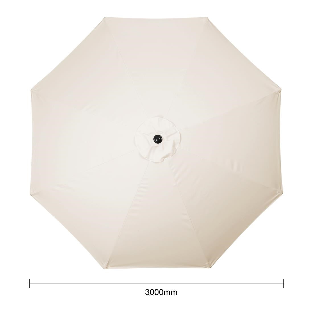 Parasol rond Bolero Seville 3m crème — FU503