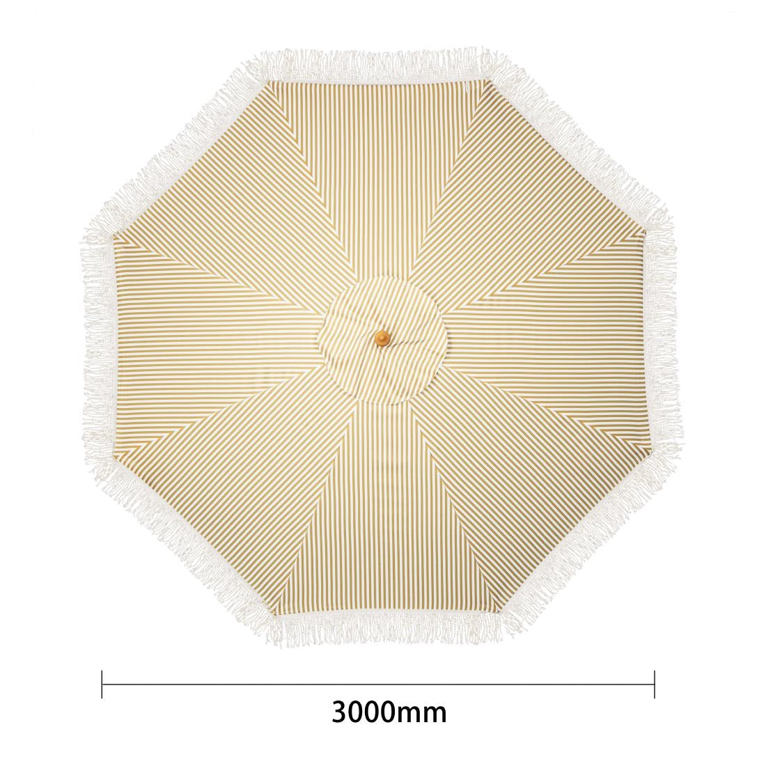 Parasol rond à rayures Bolero Sicile 2,5m — FU508
