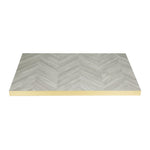 Plateau de table rectangulaire Bolero Chevron 1 100 mm x 700 mm — FU513