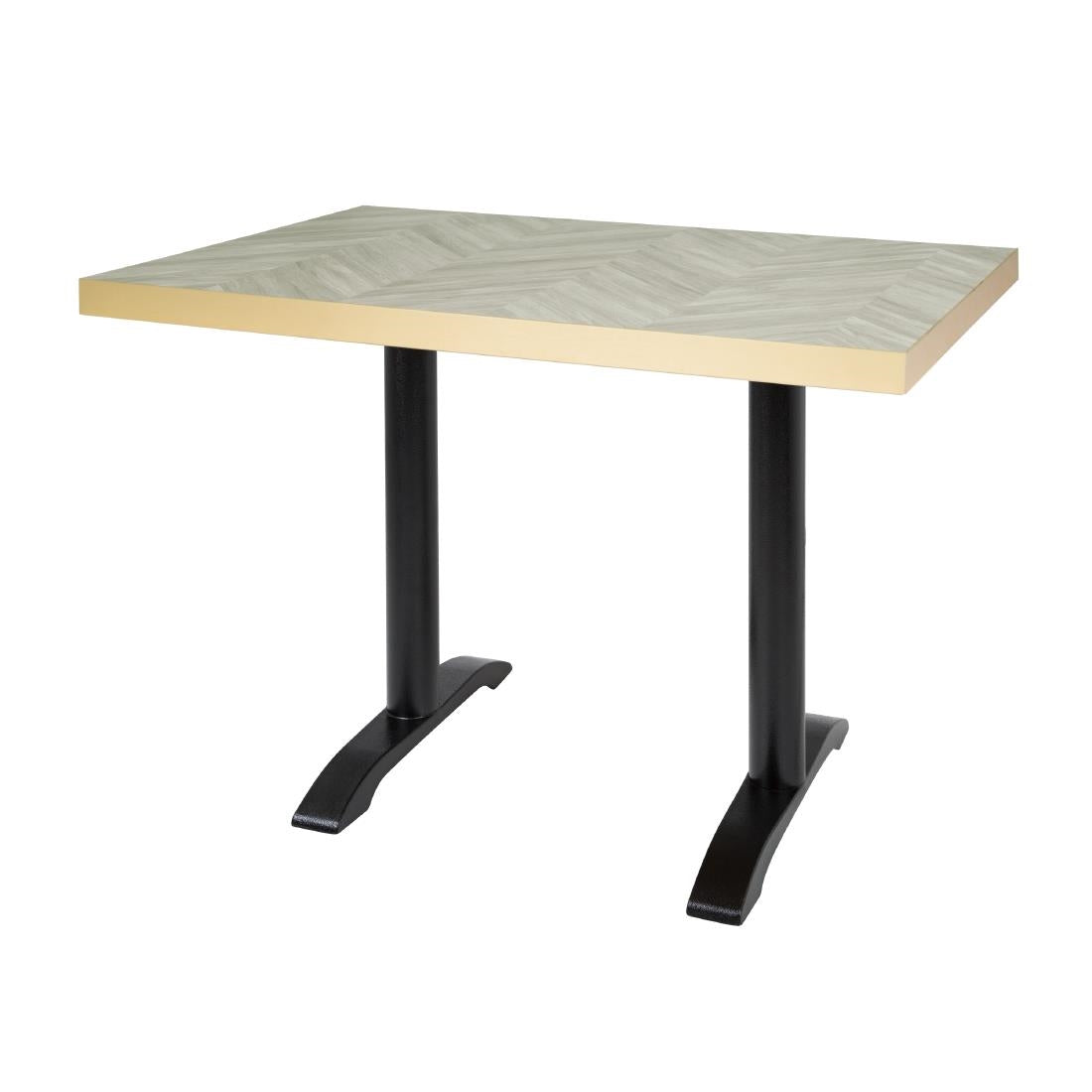 Plateau de table rectangulaire Bolero Chevron 1 100 mm x 700 mm — FU513