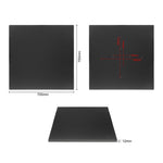 Plateau de table d'extérieur carré noir mat Bolero 700 mm — FU530