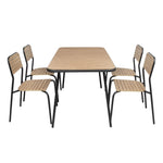 Table rectangulaire effet bois Bolero Santorini 1400mm — FU536