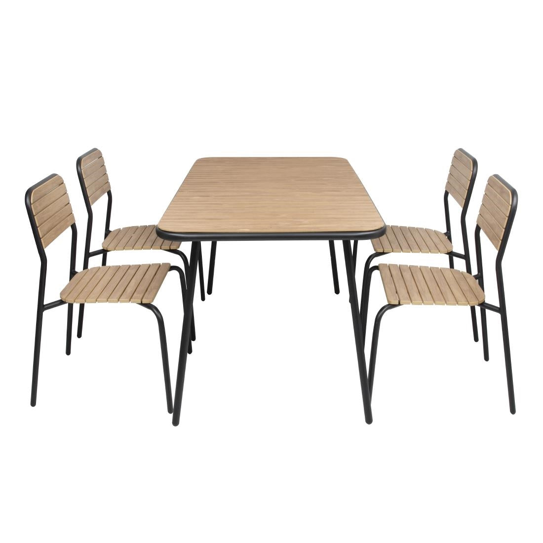Table rectangulaire effet bois Bolero Santorini 1400mm — FU536