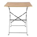 Table de terrasse carrée Bolero Perth effet bois — FU538