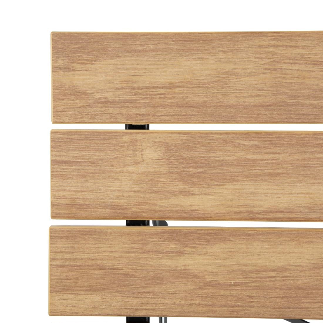 Table de terrasse carrée Bolero Perth effet bois — FU538