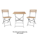 Table de terrasse carrée Bolero Perth effet bois — FU538