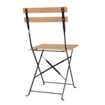 Chaises de terrasse pliantes Bolero Perth effet bois (lot de 2) — FU539