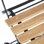 Chaises de terrasse pliantes Bolero Perth effet bois (lot de 2) — FU539