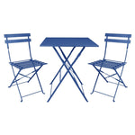 Table de terrasse carrée Bolero Perth bleu marine foncé — FU540