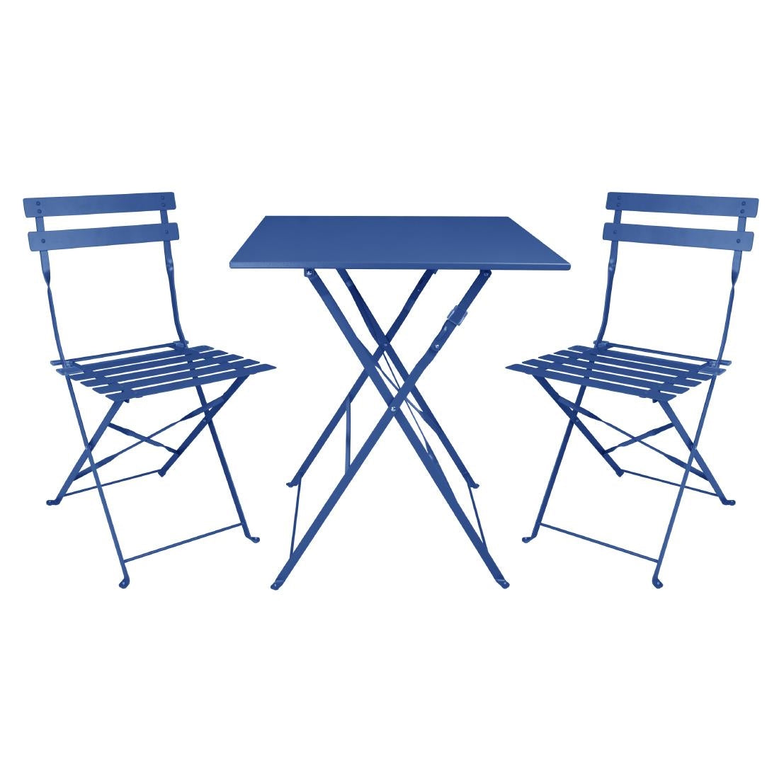Table de terrasse carrée Bolero Perth bleu marine foncé — FU540