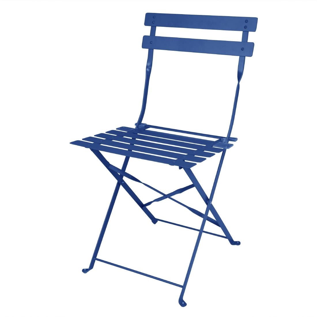 Chaises de terrasse pliantes Bolero Perth bleu marine foncé (lot de 2) — FU541